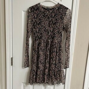 Dry Goods Originality Floral Lace Long Sleeve Dress